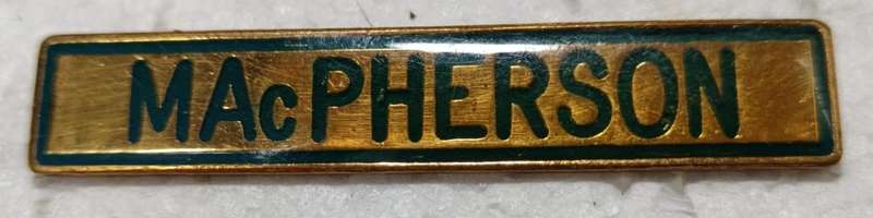 SADF - Macpherson Name Tag