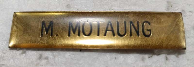 SADF - Motaung Name Tag