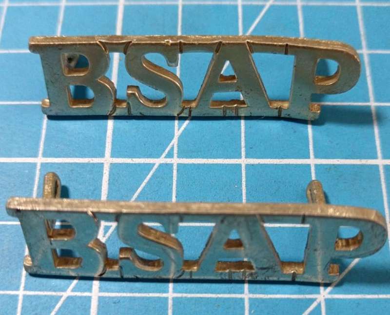 International - Rhodesia BSAP Shoulder Titles