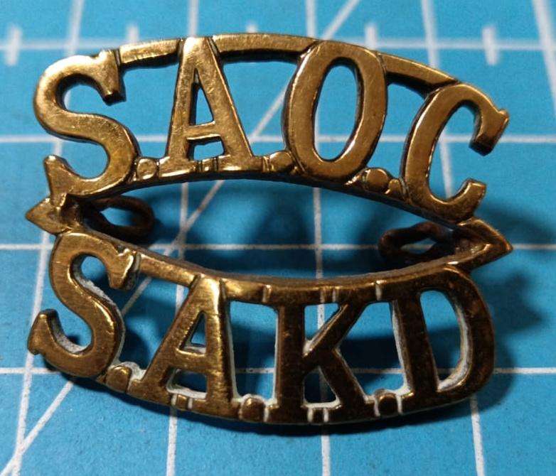 SADF - SA Ordinance Corps Shoulder Title