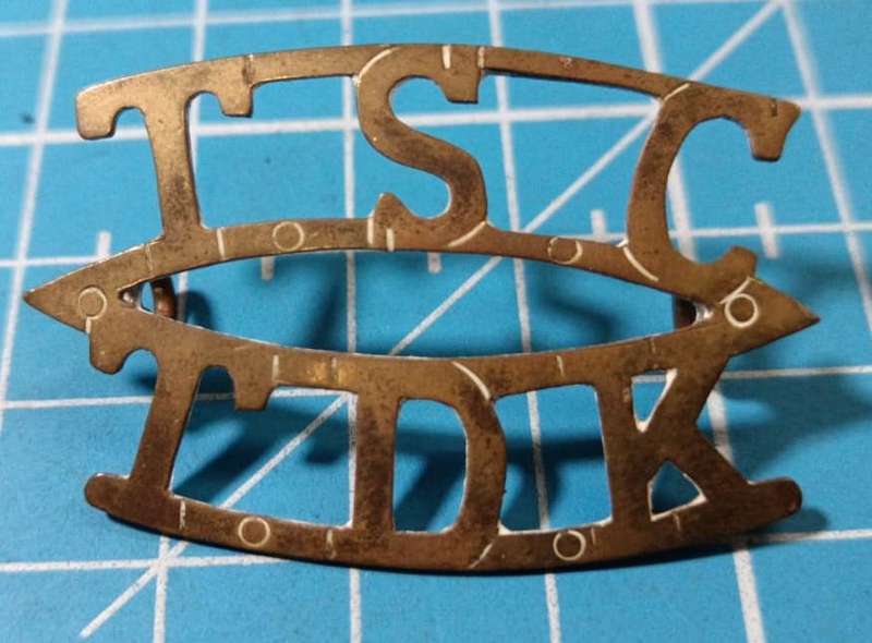 World War Two Era TDK Shoulder Title
