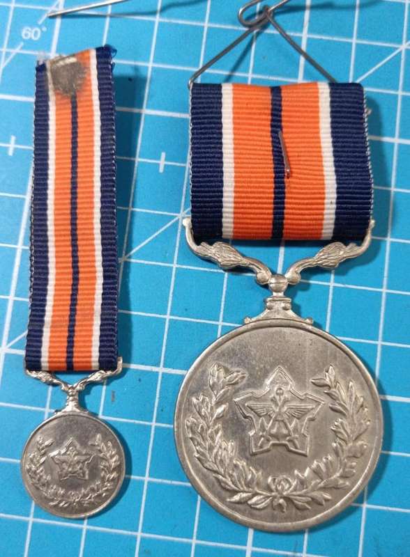 SADF - Full Size plus Miniature General Service Medals