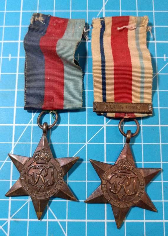 Full Size World War Two 8th Army Pair:N4568 J.Mokae