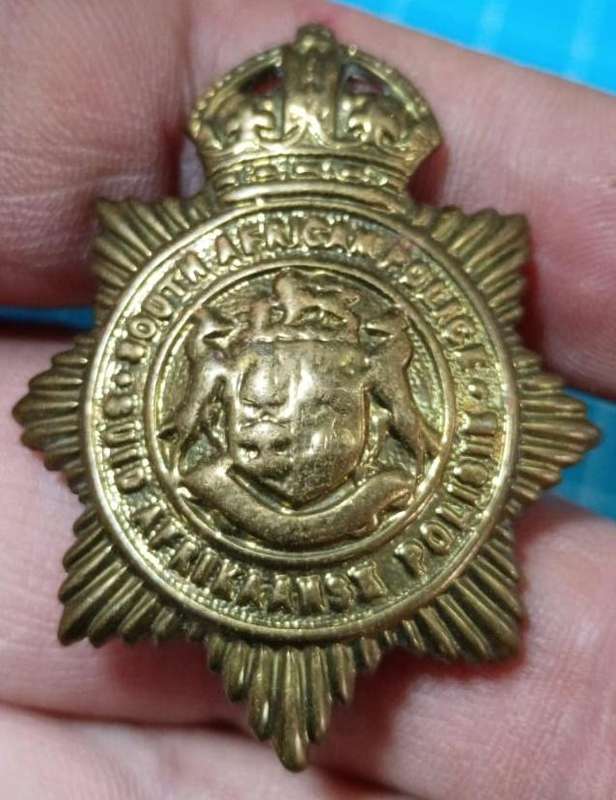 Vintage South African Police Collar Badge