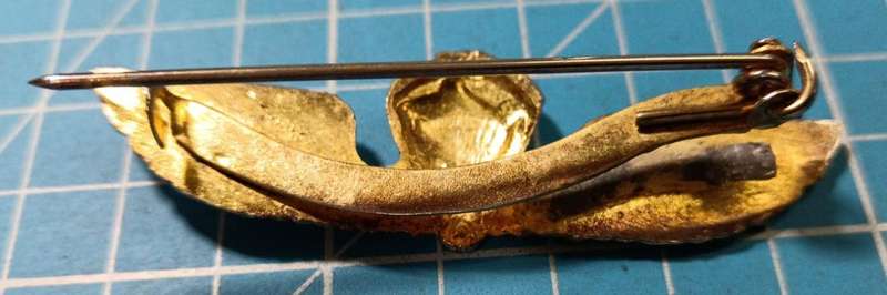 Vintage Thai Naval Parachute Metal Badge