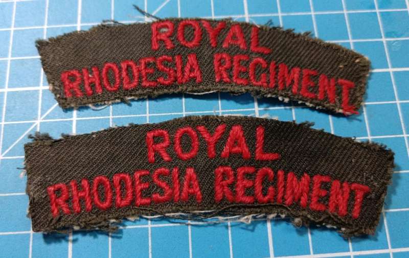 Royal Rhodesia Regiment Shoulder Titles