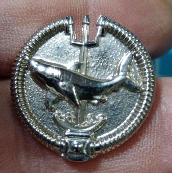 SANDF - Special Forces ( Recce ) Attached Diver Mess Dress Badge - Silver
