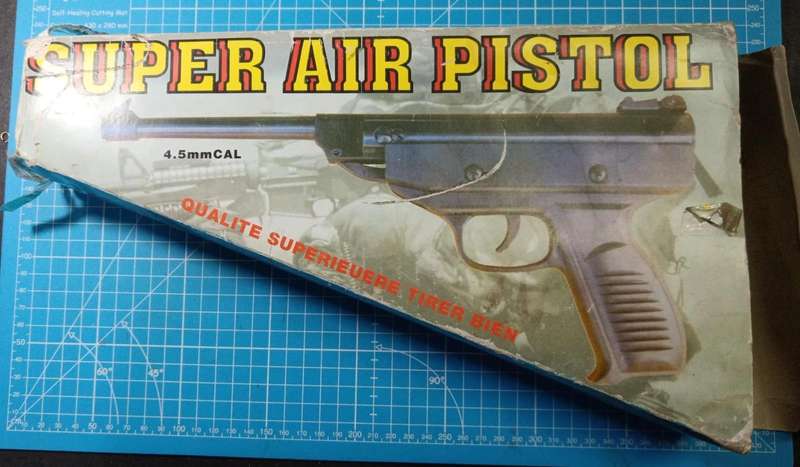 Vintage Super Air Pistol 4.5mm Cal with Original Box