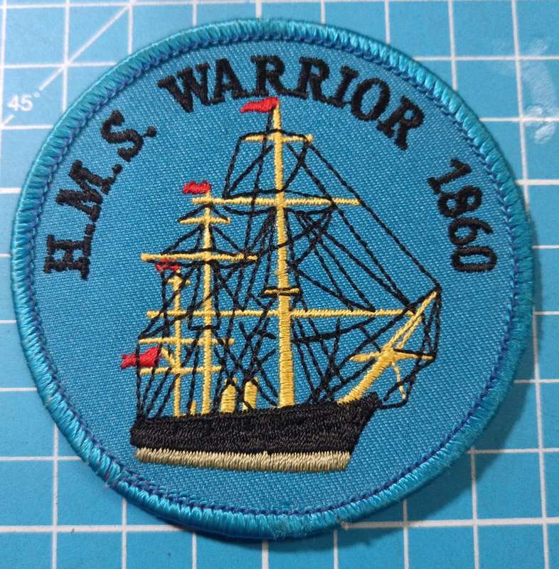 H.M.S Warrior Patch Badge