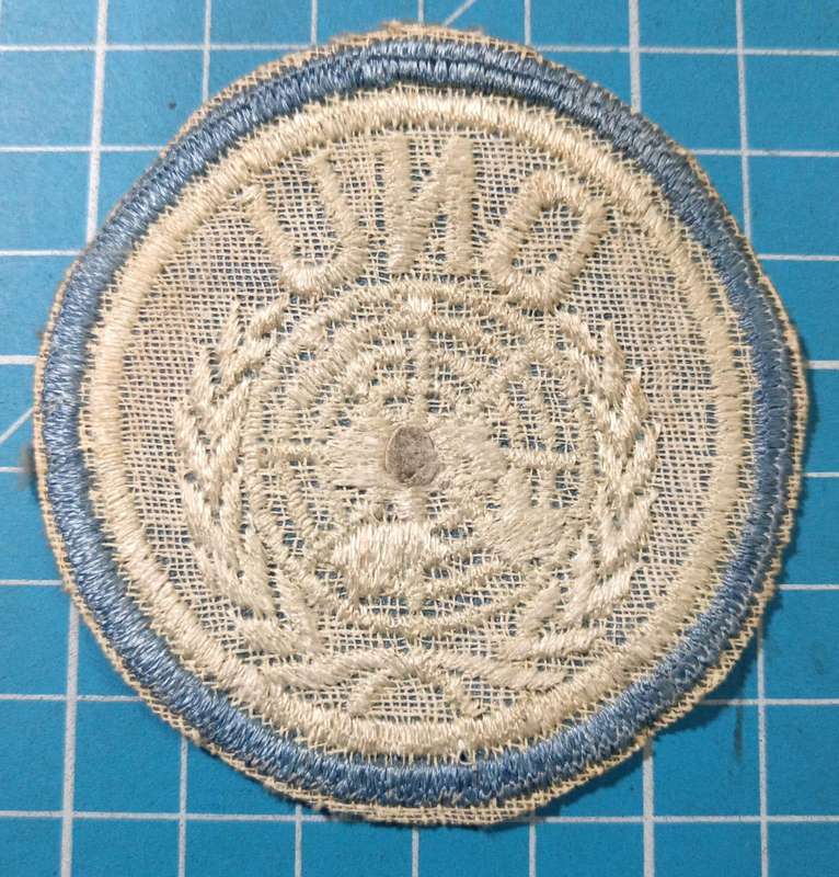 UNITED NATIONS ORGANISATION (UNO) EARLY OPPOSING PATCH