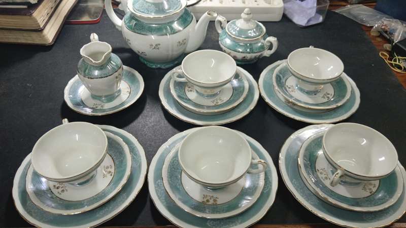 5 x Japanese trios tea set