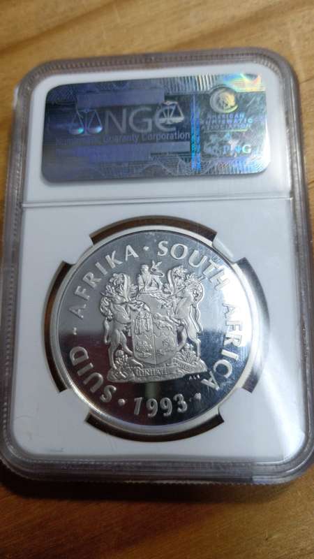 1993 Peace silver R2 - NGC graded PF69 Ultra Cameo