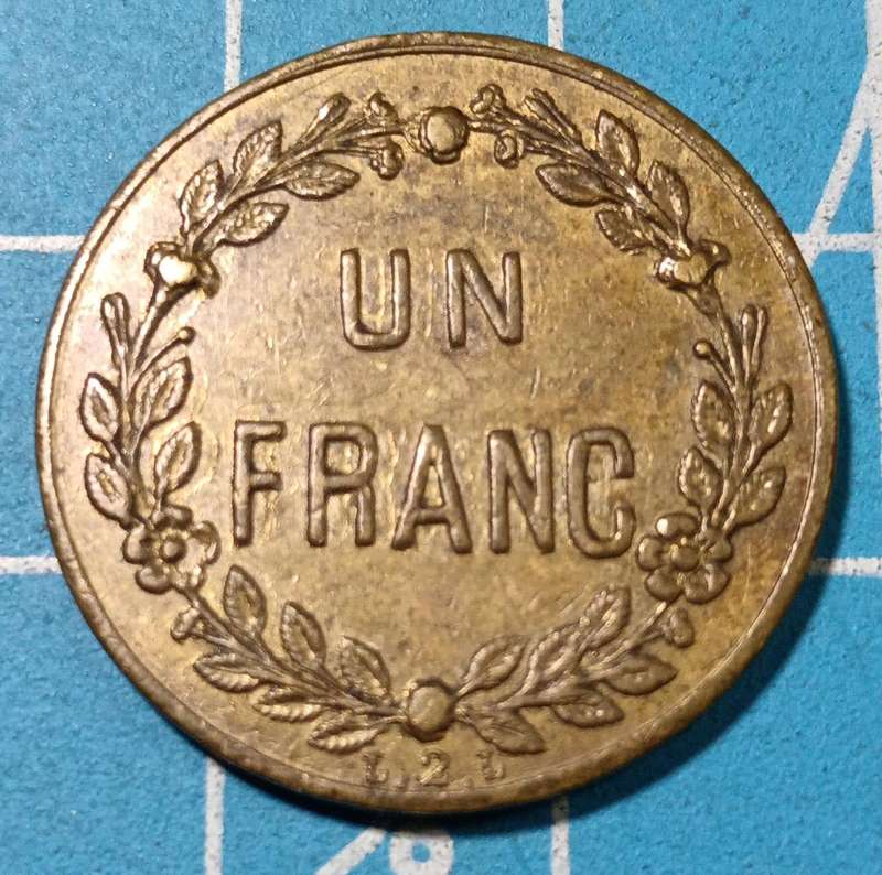Vintage mining token - 1 franc