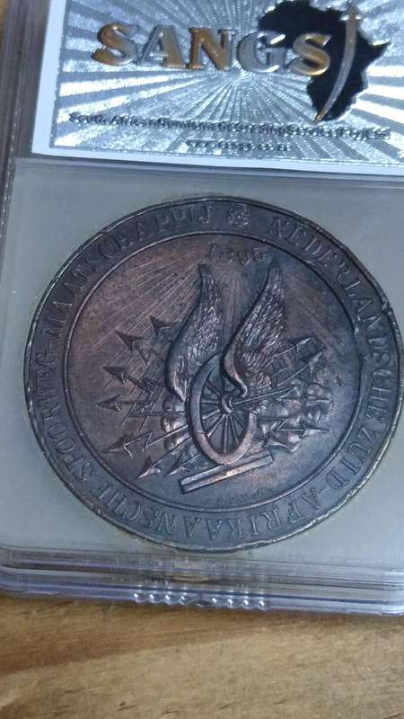 1895 Opening of Delagoa Bay Railways Bronze Medallion graded AU55