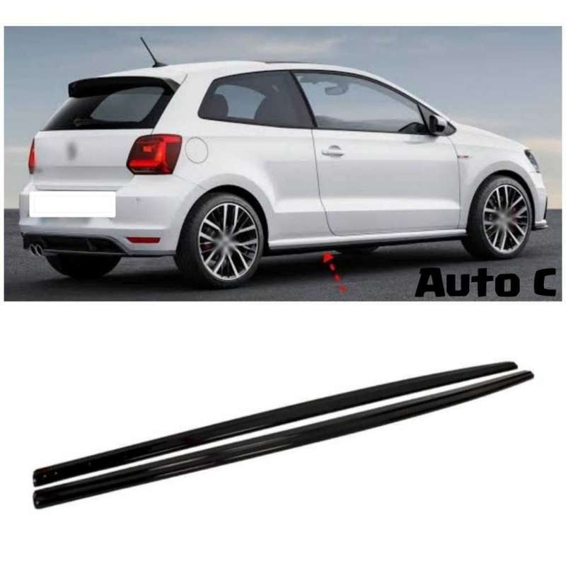 VW Polo 6  Side Skirts (Stick-On)
