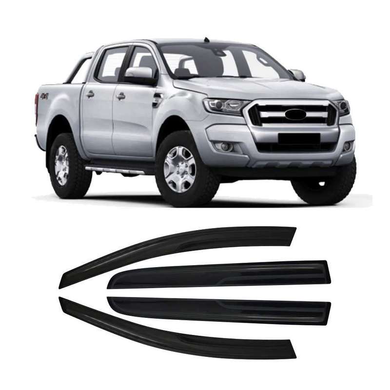 Ford Ranger Double Cab 2012 to 2022 Black Windshields