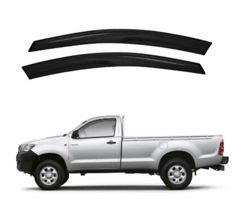 Toyota Hilux VIGO 2005-2015 Windshields 2pc (Gloss Black)