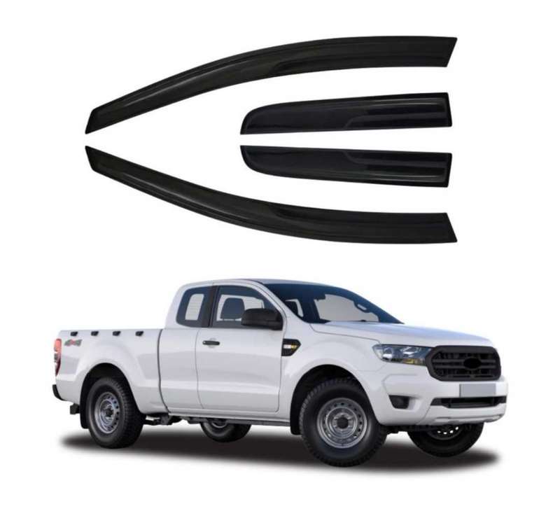Ford Ranger Cab Access Windshields 2012-2022 4pc (Gloss Black)