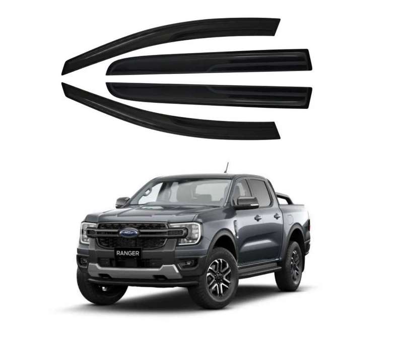 Ford Ranger T9/2022+ 4pc Windshields (Gloss Black)