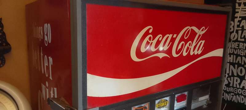 vintage coca cola 1970s vending machine