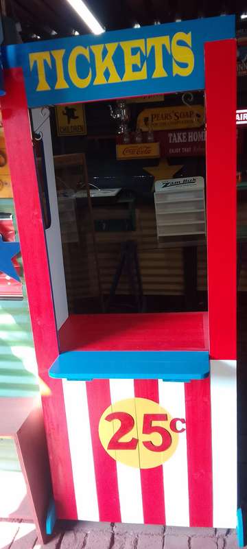 life size carnival ticket counter