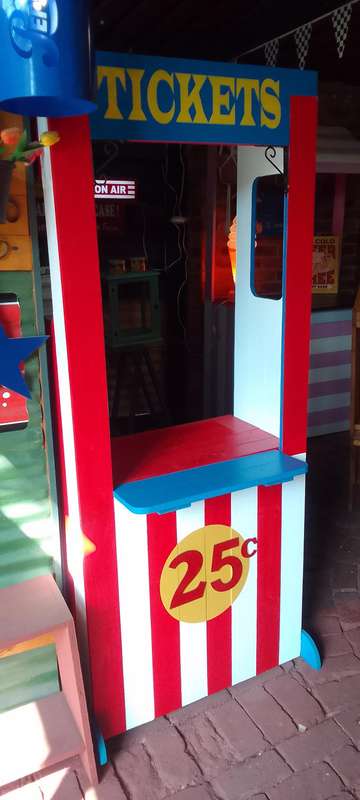 life size carnival ticket counter
