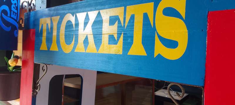 life size carnival ticket counter