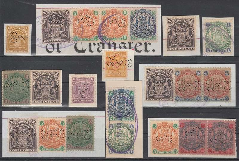 BRITISH SOUTH AFRICA COMPANY: REVENUES  COLLECTION ON PAPER