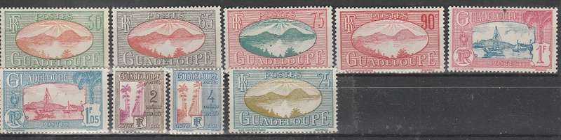 GUADELOUPE: FRANCE COLONY: 1905/28: MHR : 2 SCANS :HIGH CV