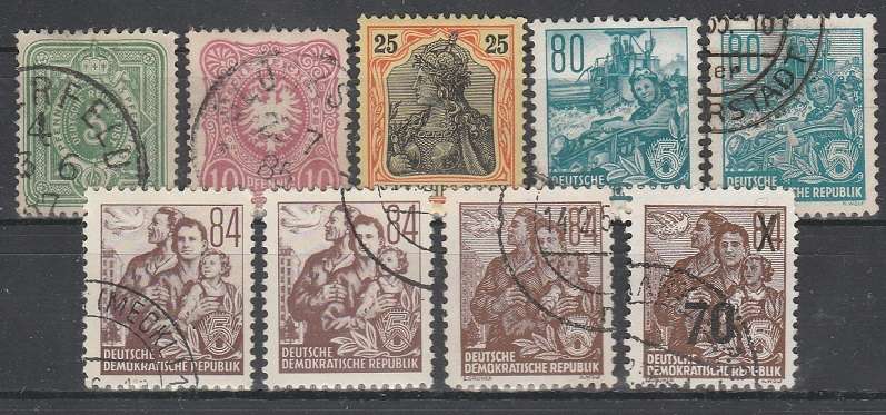 GEMANY: COLLECTION OF HIGH VALUES: UMM AND USED