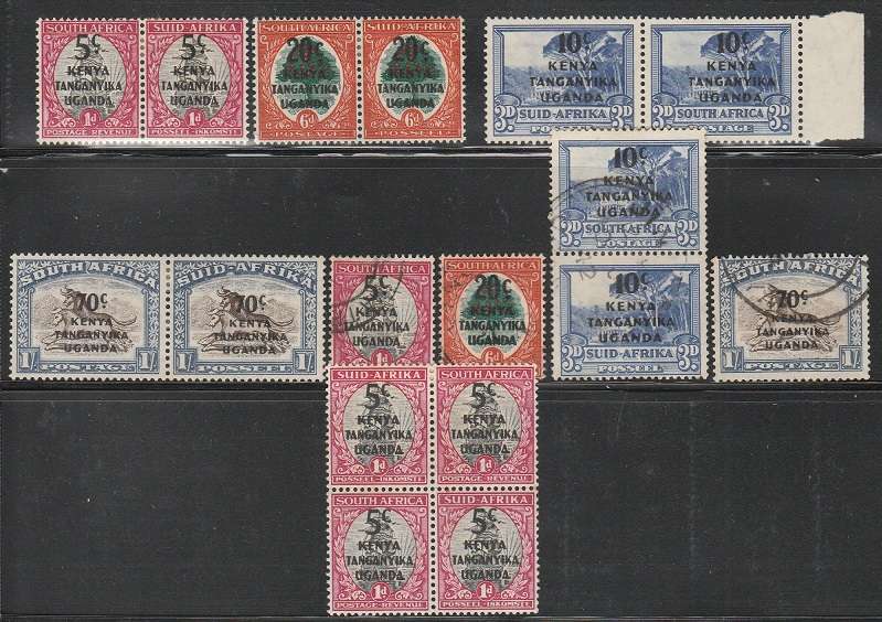 KENYA: KUT: 1941 : SA  STAMPS OPTD: SG 151/154 MHR AND UHR SETS
