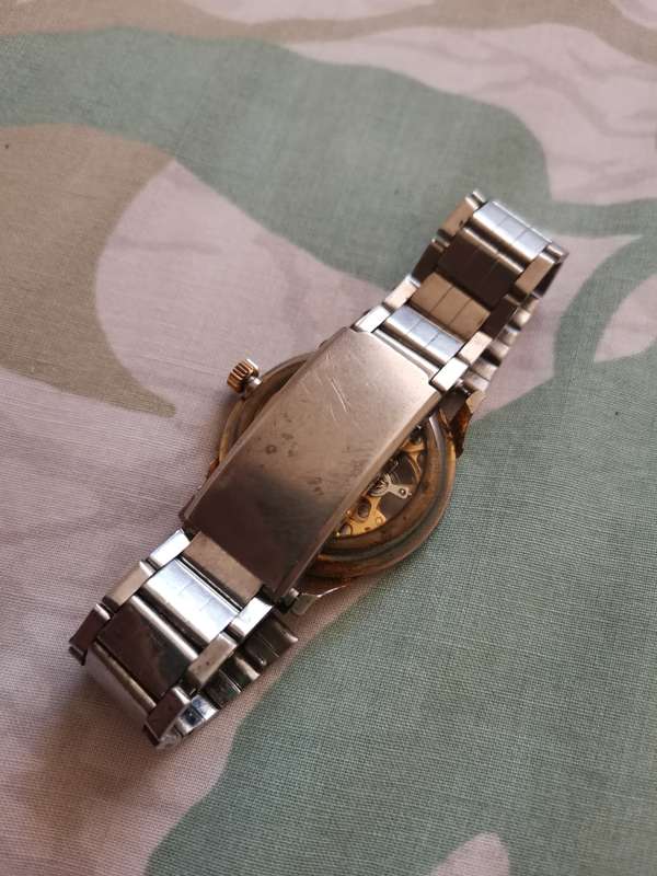 Vintage mechanical skeleton watch