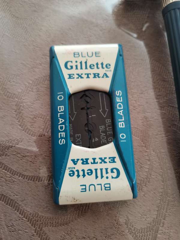 Vintage Gillette razor and blades