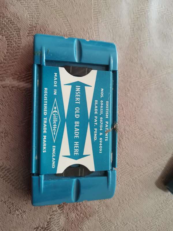 Vintage Gillette razor and blades