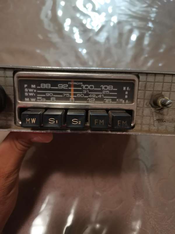 Vintage Hitachi car radio