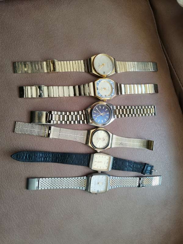 6 vintage mechanical watches * not running*