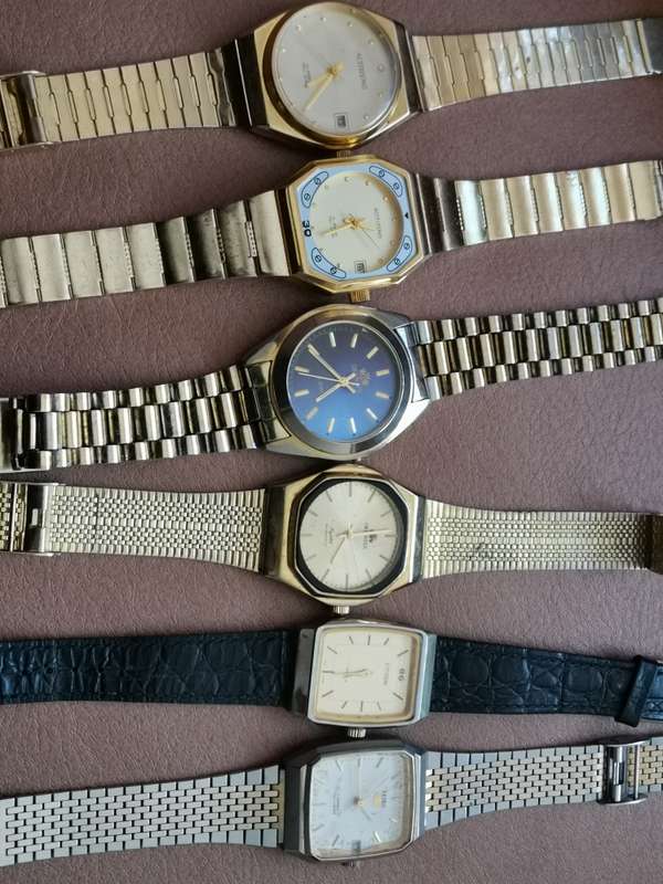 6 vintage mechanical watches * not running*
