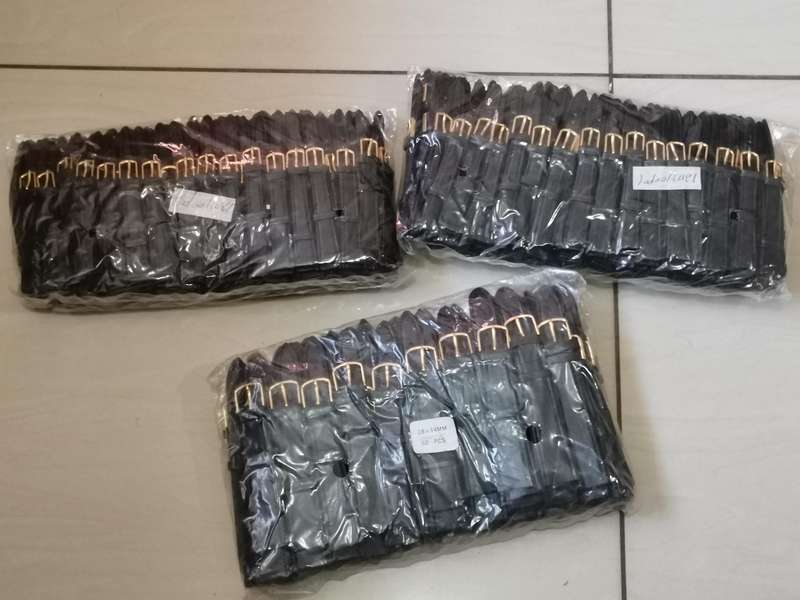 250 new old stock genuine leather watch straps