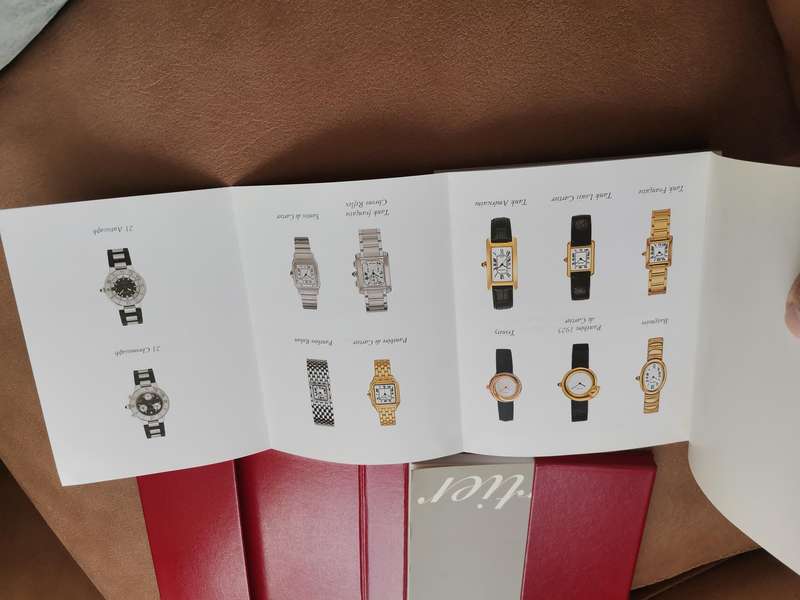 Cartier watch documents pack complete