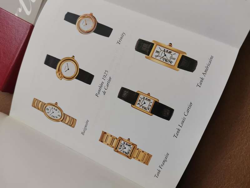 Cartier watch documents pack complete