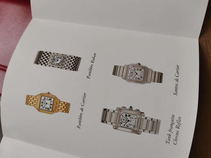 Cartier watch documents pack complete