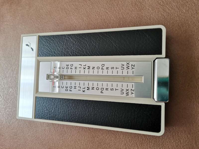 Vintage Carl telephone list finder
