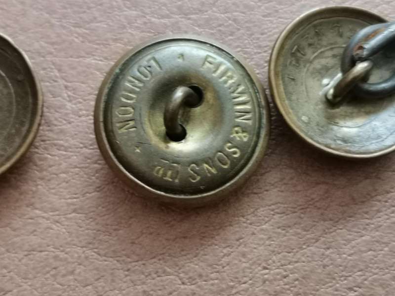 27 brass military buttons