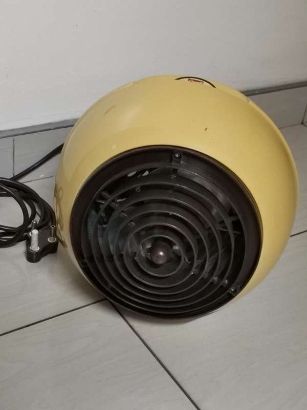 Retro mid century capil fanball Fan heater