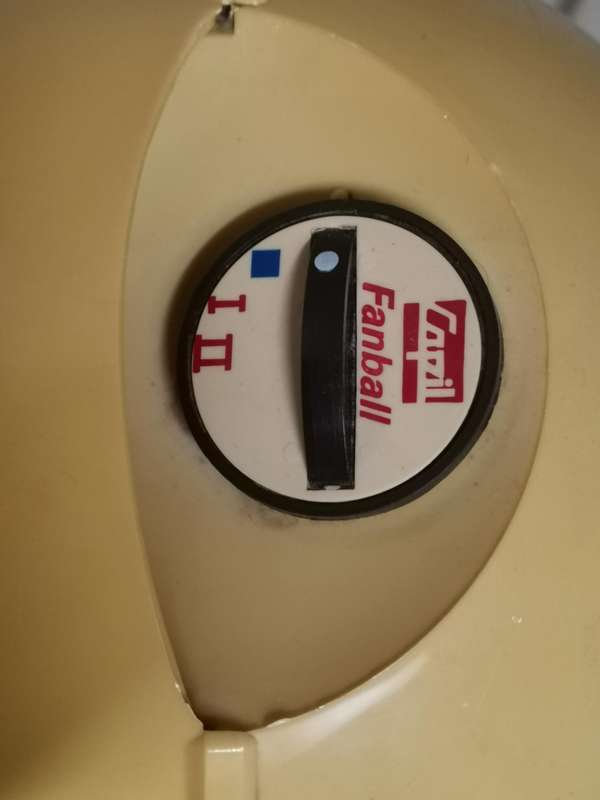 Retro mid century capil fanball Fan heater