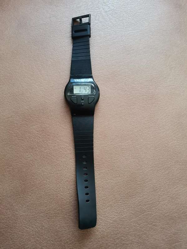 Vintage 1980s Talking digital alarm watch new old stock