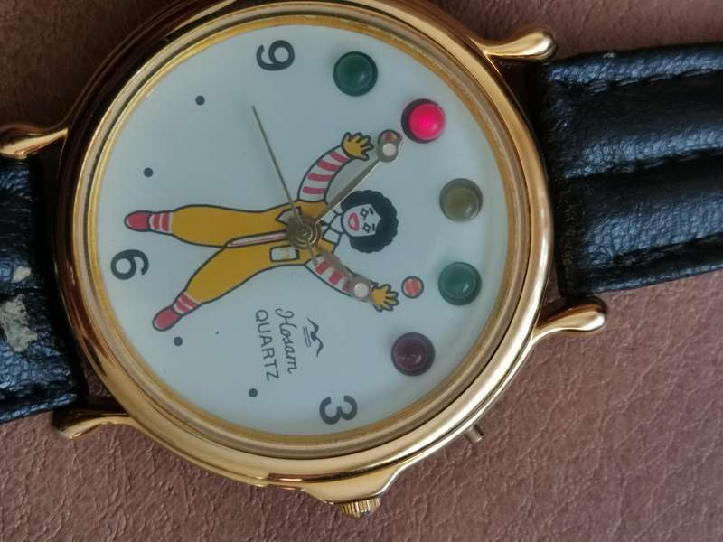 Vintage 90s Ronald Macdonald fancy watch with led lights