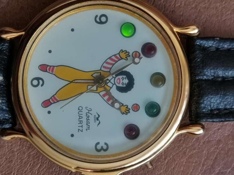 Vintage 90s Ronald Macdonald fancy watch with led lights