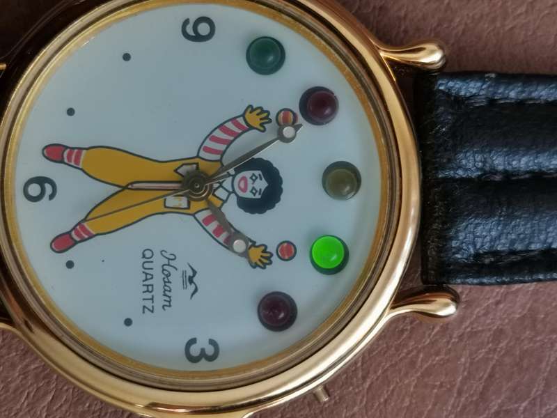 Vintage 90s Ronald Macdonald fancy watch with led lights