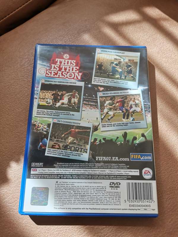 Fifa 07 Playstation 2 game